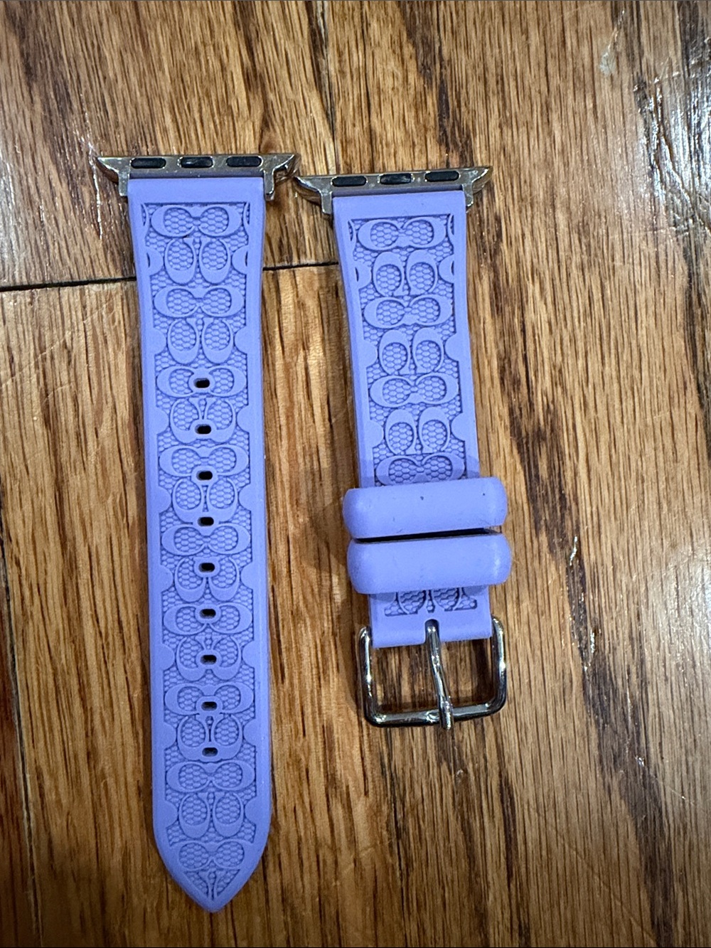 Coach Lavender Silicone Watch Band with Signature Coach Pattern 38/40/41mm